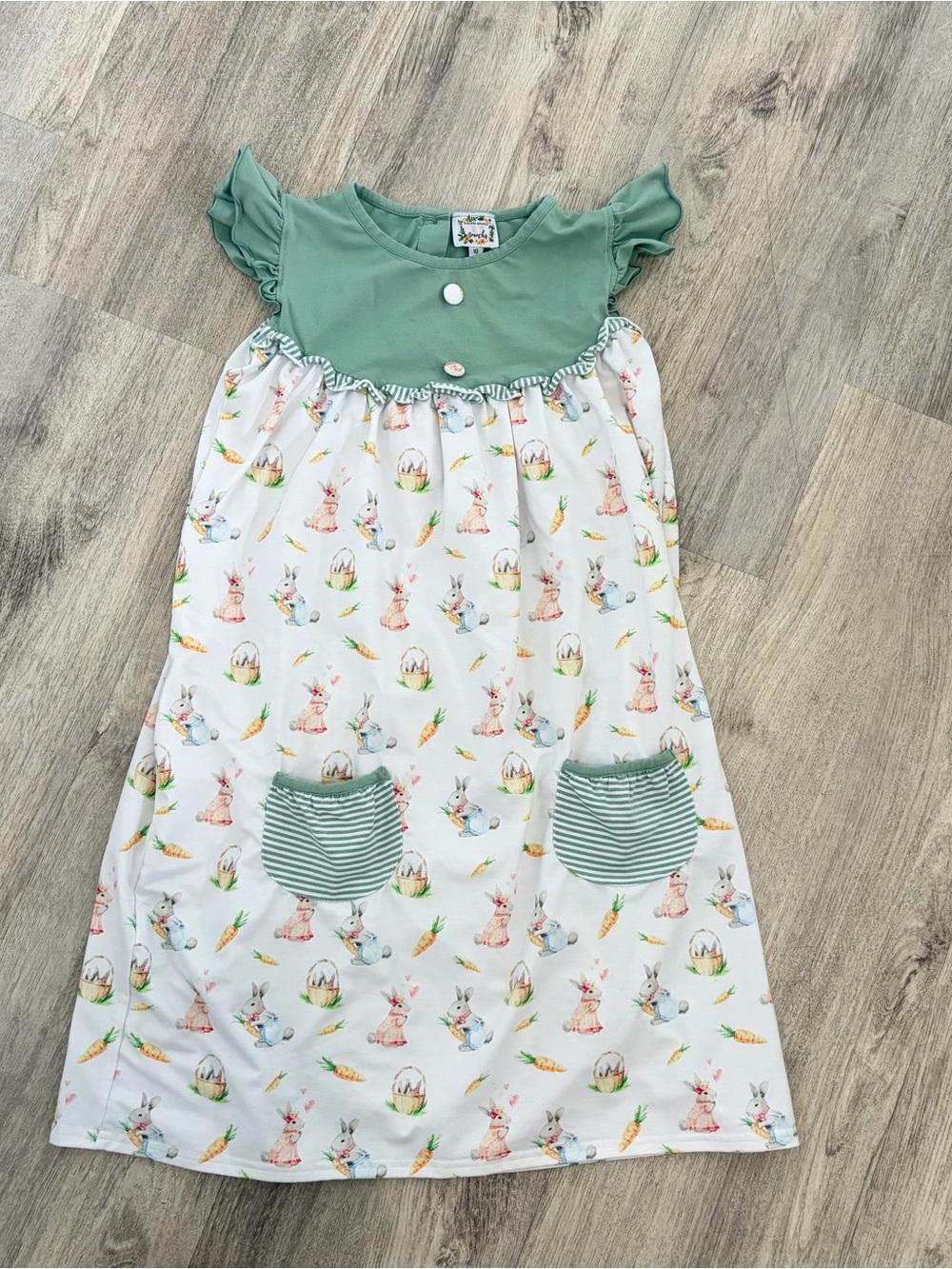 Saving Grace Smocks Girls Easter Bunny Dress Spring Size 10